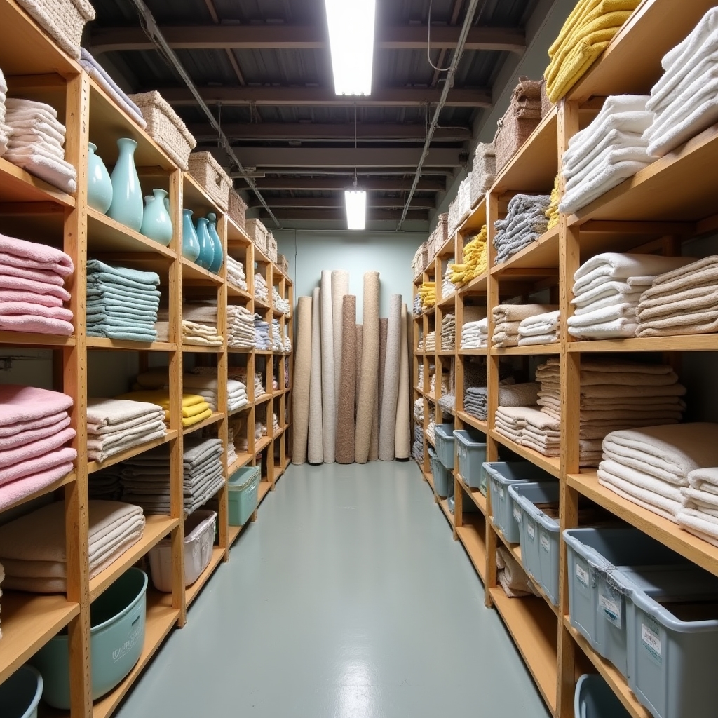 Depozit cu stocul propriu de props: textile, vaze și accesorii pentru home staging